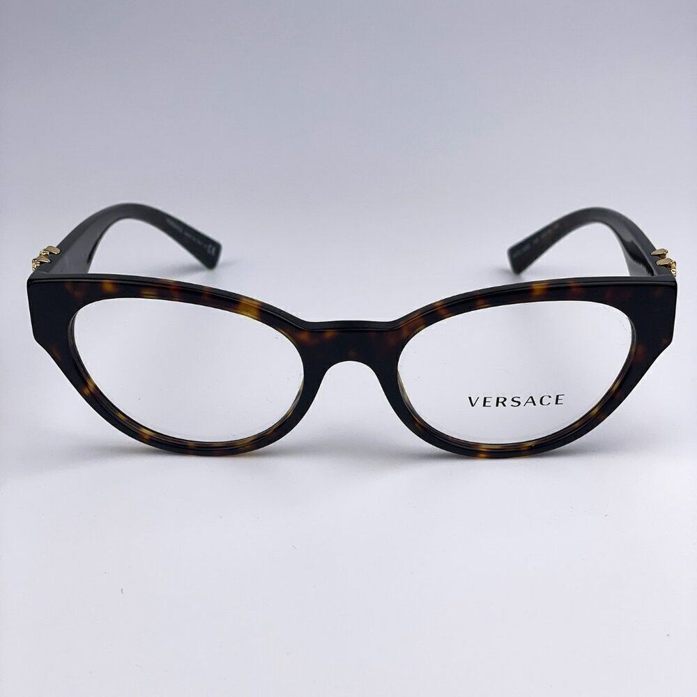 SALE! NEW Versace VE3282 108 Dark Havana Cat Eye Women Eyeglasses